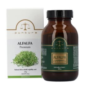 Alfalfa Premium Alfalfa Premium, minerály nabitý nápoj bez aditiv a vlákniny pro vitalitu organismu.