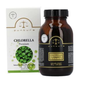 Chlorella Premium Chlorella Premium s obsahem vitamínů a minerálů pro přirozenou detoxikaci těla.