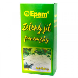 Zelený jíl Epam prášek 170 g Zelený jíl Epam prášek 170 g pro vnitřní užívání, přirozenou detoxikaci a podporu trávení.