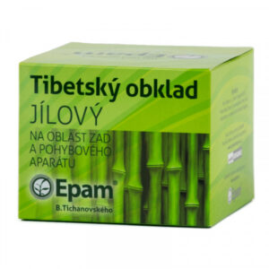 Jílový obklad Epam 400 g Balení produktu Jílový obklad Epam, 400 g, hotová pasta ze zeleného jílu pro obklady kloubů, páteře a svalů.