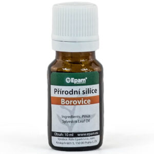 Borovice Lahvička 100% přírodní silice Borovice Epam, 10 ml, pro podporu dýchání, prokrvení pokožky a dezinfekci vzduchu.