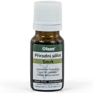 Smrk Lahvička 100% přírodní silice Smrk Epam, 10 ml, svěží vůně jehličí pro uvolnění dýchacích cest a při fyzické únavě.