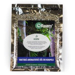 Sůl Kožní Balení soli do koupele Kožní Epam, 250 g, pomáhá při ekzémech, nadměrném pocení a odbourávání podkožního tuku.