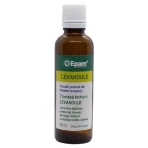 Levandule lékařská – tinktura Epam / pro spánek a pohodu Balení produktu Levandule lékařská – tinktura Epam, 50 ml, navozuje relaxaci, klidný spánek a pohodu při trávení.