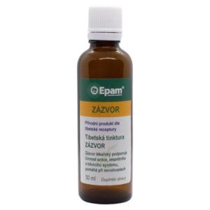 Zázvor lékařský – tinktura Epam Balení produktu Zázvor lékařský – tinktura Epam, 50 ml, pro normální činnost imunitního a dýchacího systému, srdce a vitalitu.
