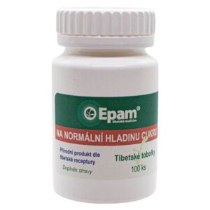 Na normální hladinu cukru – tobolky Epam Tobolky Epam Na normální hladinu cukru pro metabolismus glukózy v krvi. Balení 100 ks.