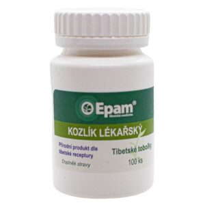 Kozlík lékařský – tobolky Epam Tobolky Epam Kozlík lékařský pro klidný spánek, duševní pohodu a relaxaci. Balení 100 ks.