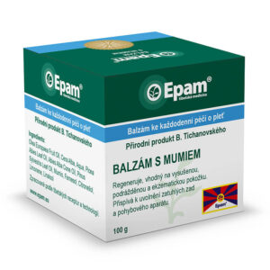 Balzám s mumiem Kelímek Balzám s mumiem EPAM, 100 g, regenerační mast pro hojení pokožky, jizev a podporu pohybového aparátu.